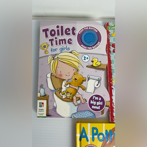 Lot Of 3 Books Potty Training Bathroom Picture Books For Toddlers Pre School - Picture 2 of 15